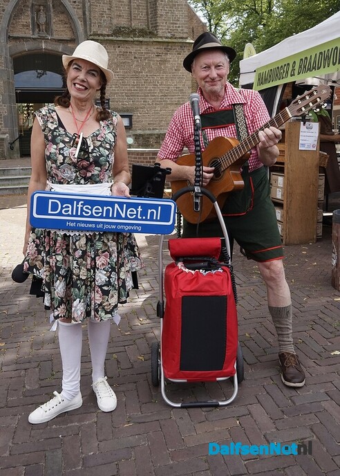 Bordje DalfsenNet op tweede Blauwe Bogen Dag - Foto: Paul Scholten