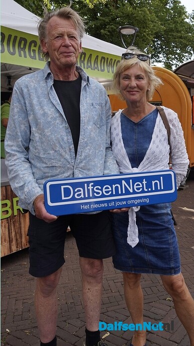 Bordje DalfsenNet op tweede Blauwe Bogen Dag - Foto: Paul Scholten