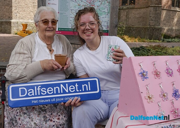 Bordje DalfsenNet op tweede Blauwe Bogen Dag - Foto: Paul Scholten