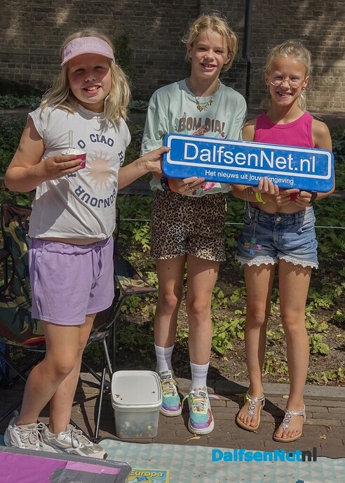Bordje DalfsenNet op tweede Blauwe Bogen Dag - Foto: Paul Scholten