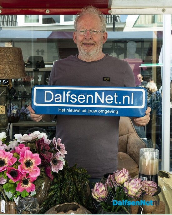Bordje DalfsenNet op tweede Blauwe Bogen Dag - Foto: Paul Scholten