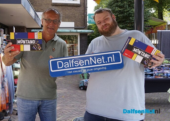 Bordje DalfsenNet op tweede Blauwe Bogen Dag - Foto: Paul Scholten