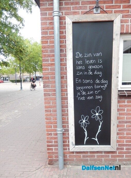 Nieuwe spreuk - Foto: Willy