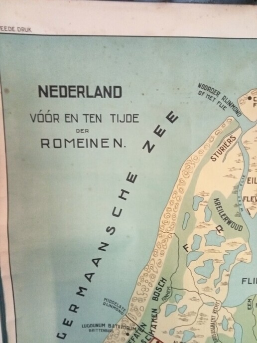 Zeer oude landkaart ten tijde van de Romeinen - Foto: Ingezonden foto