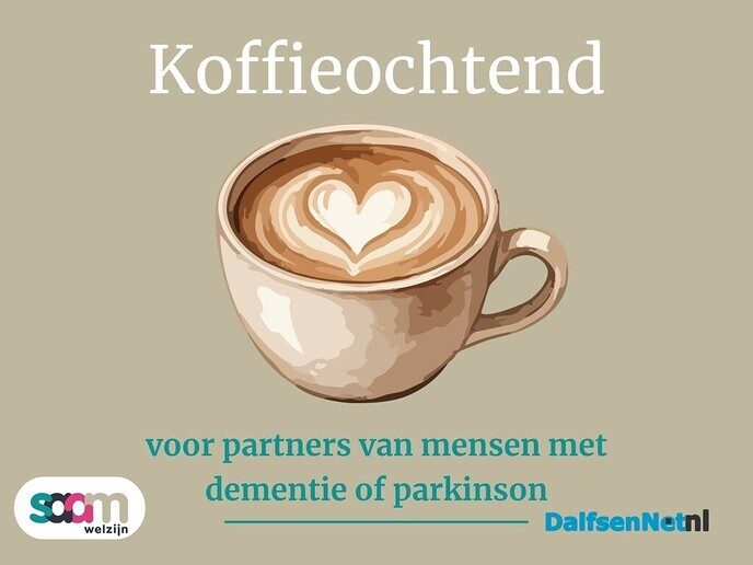 Koffieochtend voor partners met dementie of parkinson - Foto: Ingezonden foto