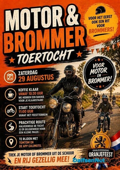 Motor- en brommertoertocht - Foto: Ingezonden foto