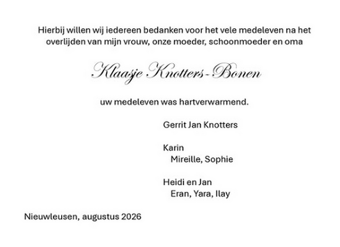 Klaasje Knotters-Bonen