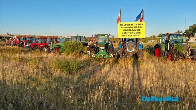 Boeren protesteerden tegen de brief van de landbouwminister - Foto: Ingezonden foto