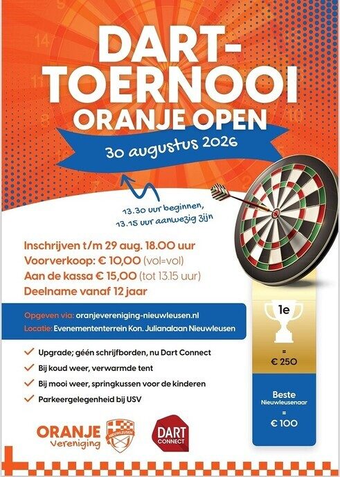 Wie heeft er zin in darten nu zondag