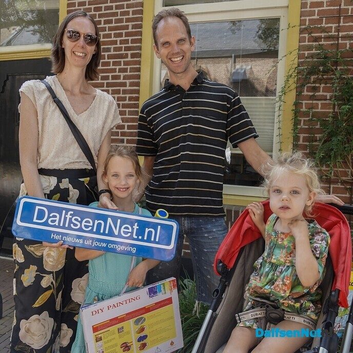 Bordje DalfsenNet op derde Blauwe Bogen Dag - Foto: Paul Scholten