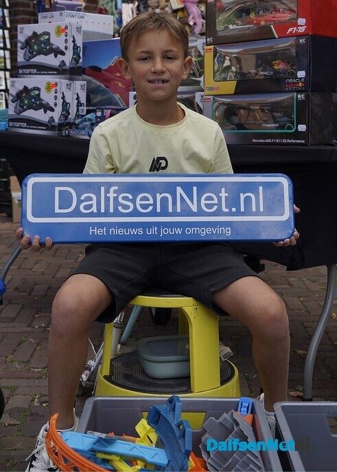 Bordje DalfsenNet op derde Blauwe Bogen Dag - Foto: Paul Scholten