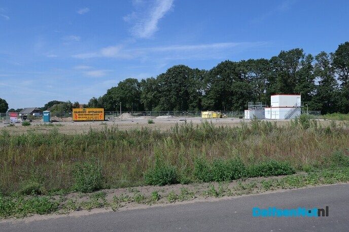 Eerste fundering voor De Koele II in Hoonhorst - Foto: Johan Bokma