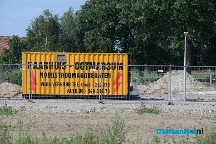 Eerste fundering voor De Koele II in Hoonhorst - Foto: Johan Bokma