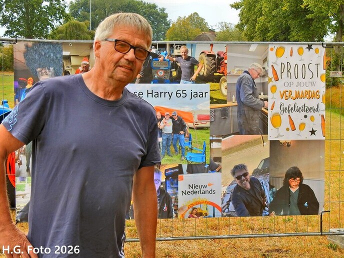 Roomse Harry (in’t Veld) 65 jaar.