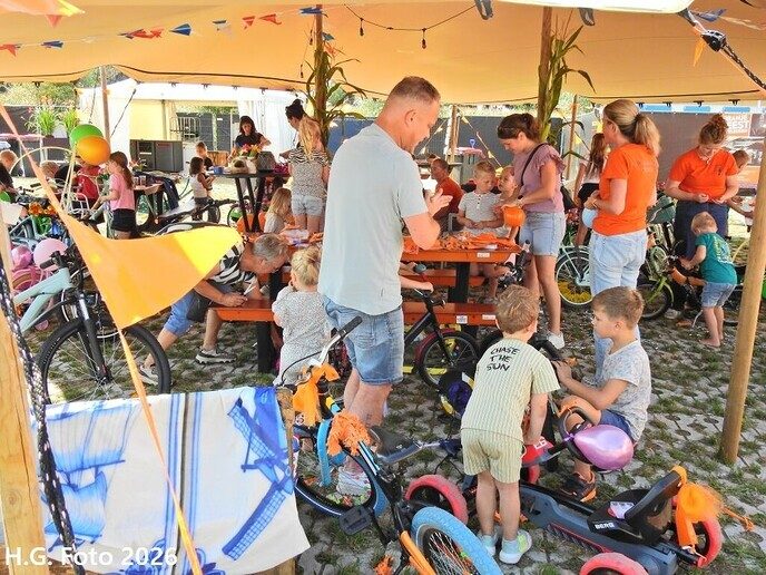 Eerste oranjefeest dag prima verlopen.