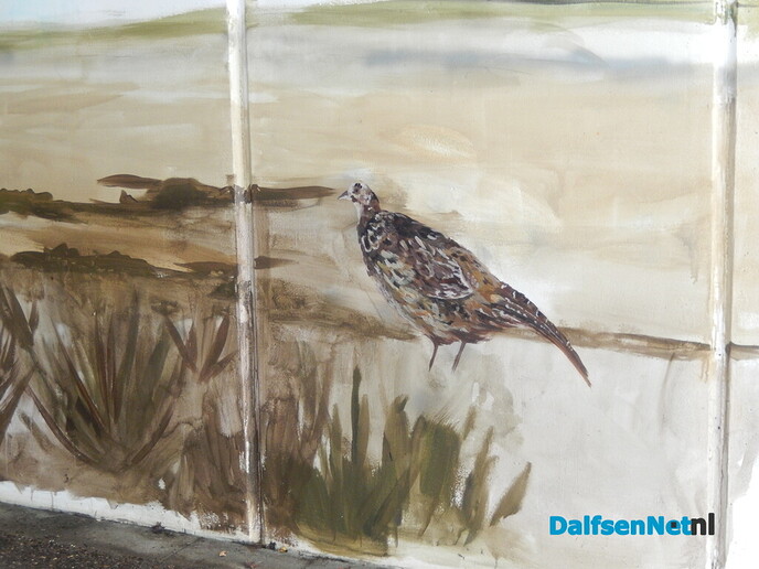 Prachtige muurschildering in de fietstunnel van Ankum - Foto: Willy