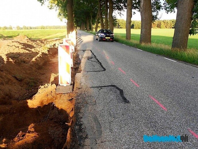 Let op: afsluiting Rechterensedijk - Foto: Willy