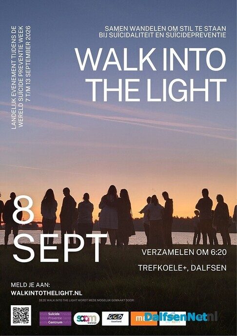 Dalfsen organiseert een ‘Walk into the light’ - Foto: Ingezonden foto