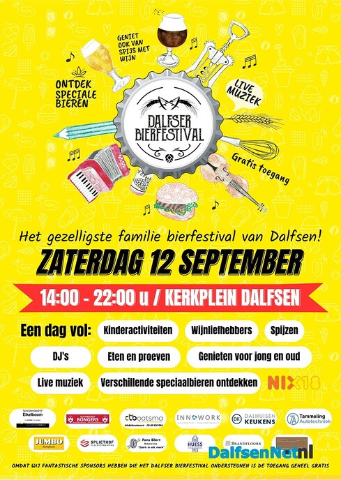 De 24e Dalfser Bierfestival op het Kerkplein