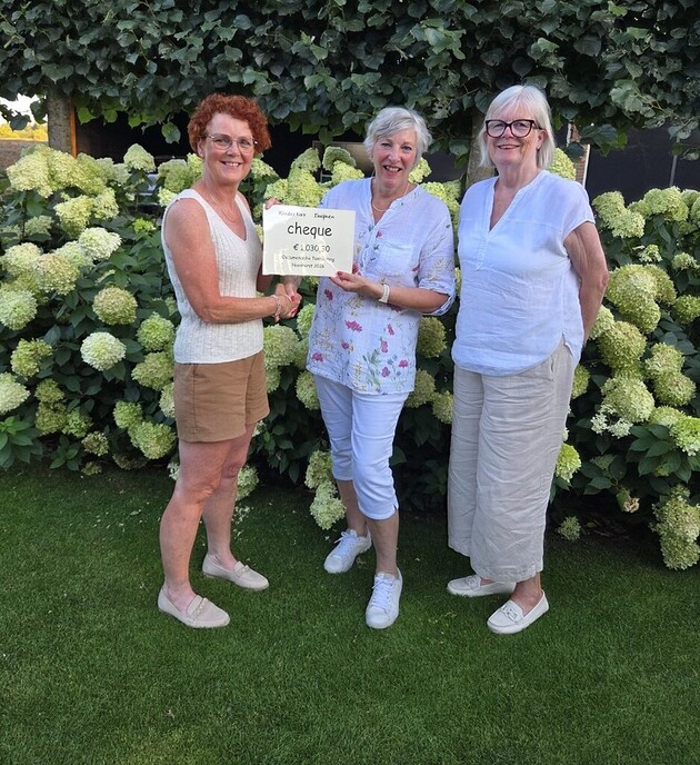 Opbrengst collecte tentviering Sproeifeest Hoonhorst - Foto: Ingezonden foto