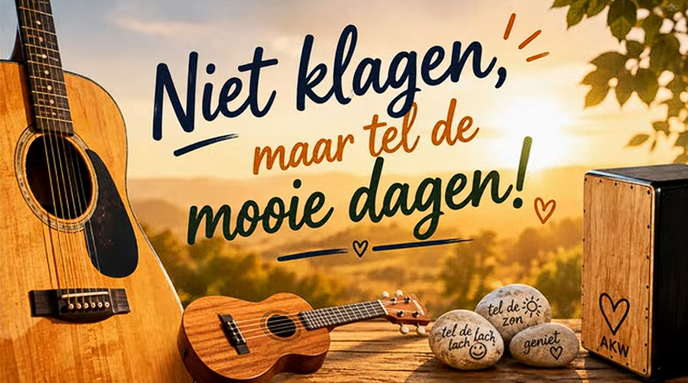Niet klagen, maar tel de mooie dagen (nieuw lied)