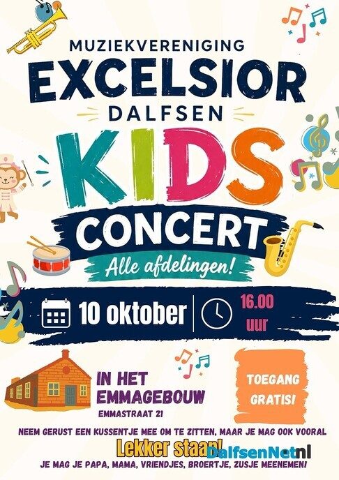 Excelsior: Kidsconcert: muziek voor jong en oud - Foto: Ingezonden foto