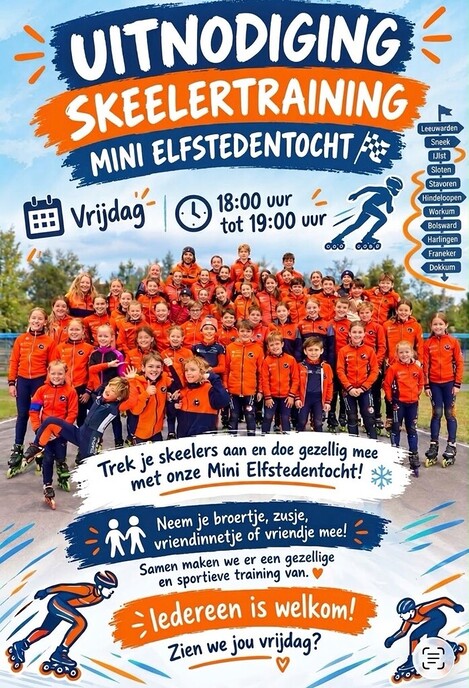 Skeeler morgen mee bij IJsclub Stokvisdennen