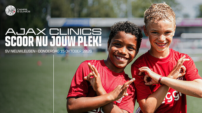15 oktober Ajax Clinic bij S.V. Nieuwleusen