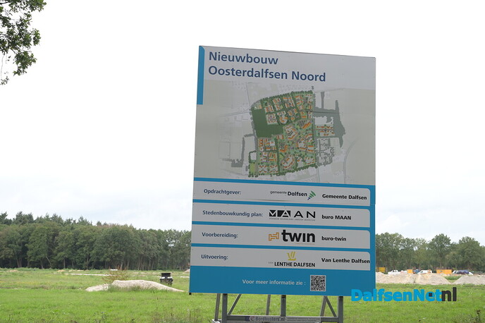 Grote vertraging dreigt voor grote nieuwbouwprojecten in Dalfsen - Foto: Johan Bokma