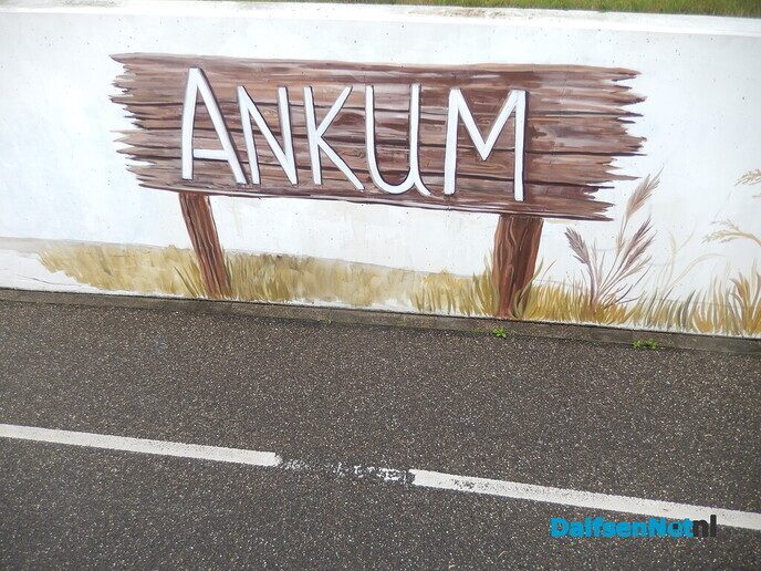 Fietstunnel Ankum krijgt steeds meer kleur - Foto: Willy