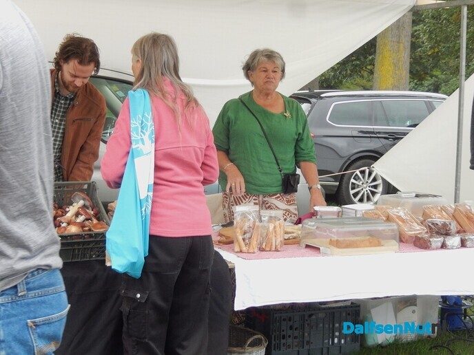 Gezellige drukte op boerenmarkt in Vilsteren - Foto: Willy