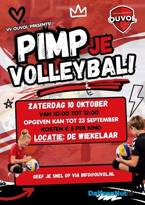 Pimp je volleybal bij VV Ouvol - Foto: Ingezonden foto
