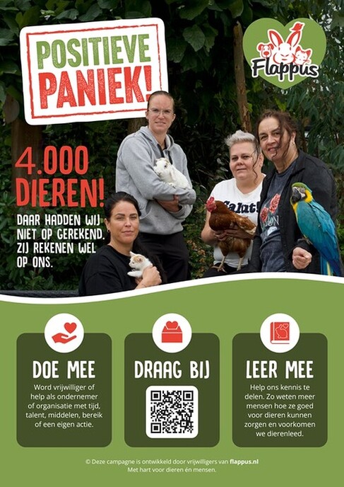 Flappus verwacht 4.000 dieren: help je? - Foto: Ingezonden foto