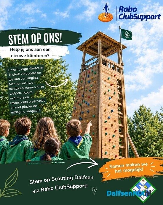 Scouting Dalfsen hoopt on steun Rabo ClubSupport - Foto: Ingezonden foto