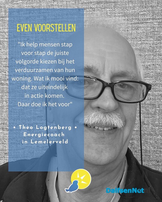 Maak kennis met energiecoach Theo Logtenberg - Foto: Ingezonden foto
