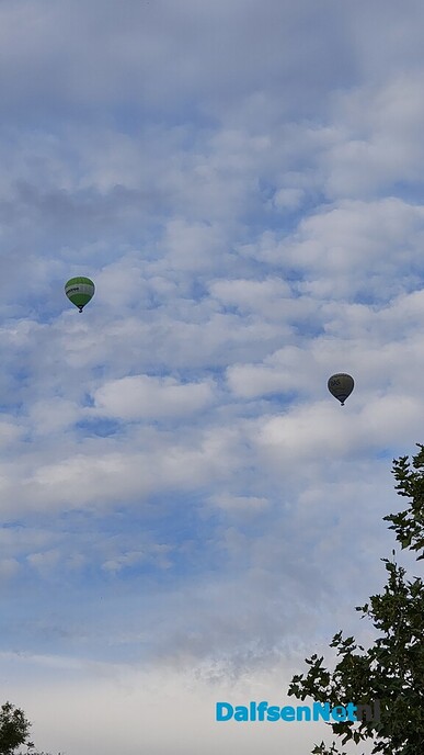 Luchtballonnen boven Dalfsen voor de laatste keer