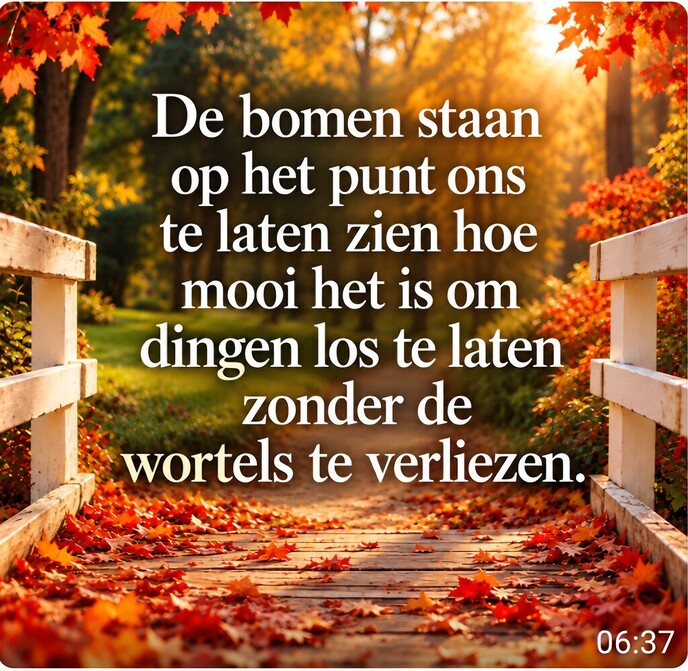 Mooie herfst tekst - Foto: Ingezonden foto