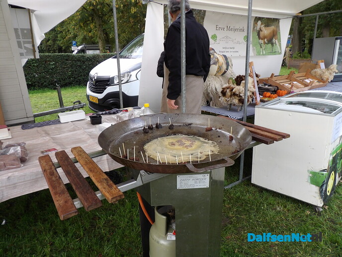 Maandmarkt Vilsteren: donkere wolken in de verte en een verrassende boom - Foto: Willy