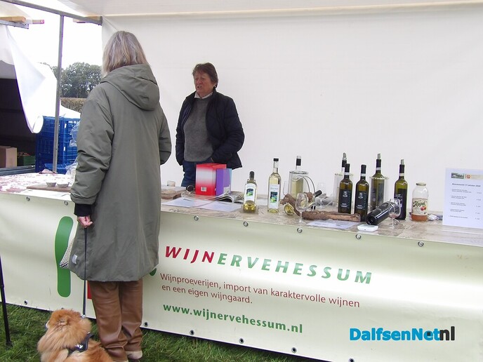 Maandmarkt Vilsteren: donkere wolken in de verte en een verrassende boom - Foto: Willy