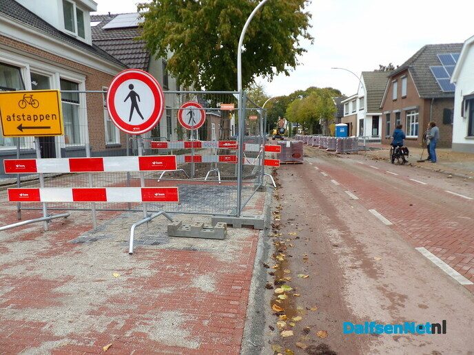 Werkzaamheden Dorpsstraat in Heino bijna klaar - Foto: Willy