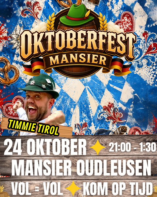 Oktoberfest Mansier is terug - Foto: Ingezonden foto