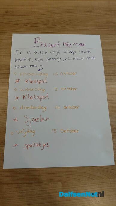 Buurtkamer in de Trefkoele+