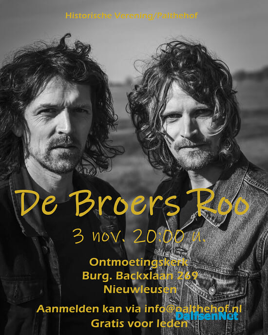 De Broers Roo komen optreden - Foto: Ingezonden foto