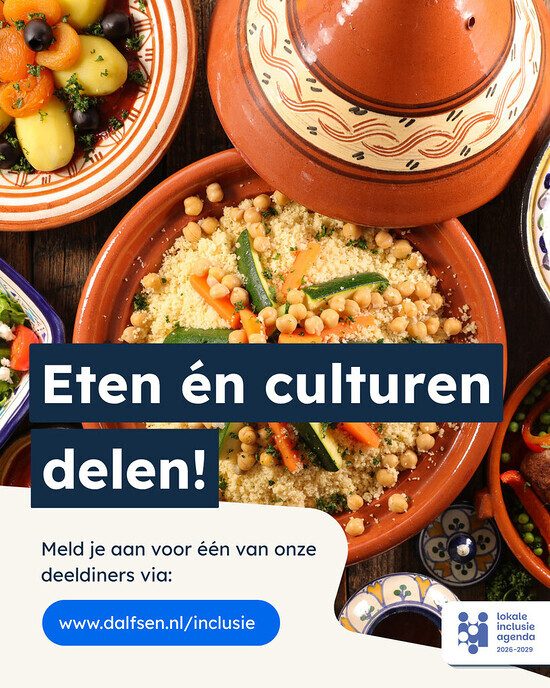 Eten én culturen delen tijdens deeldiners en het ‘Eetcafé’