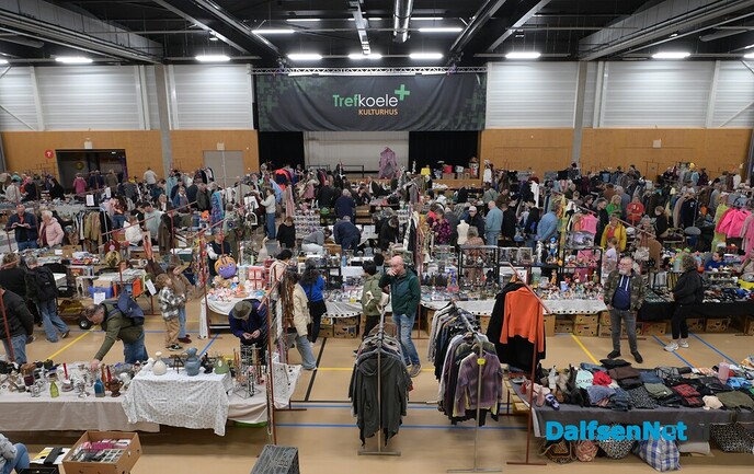 Eerste editie grote vlooienmarkt in Trefkoele+ nu al een succes - Foto: Johan Bokma