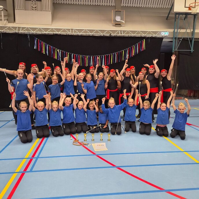 Zes eerste prijzen voor majorettes uit Lemelerveld - Foto: Ingezonden foto