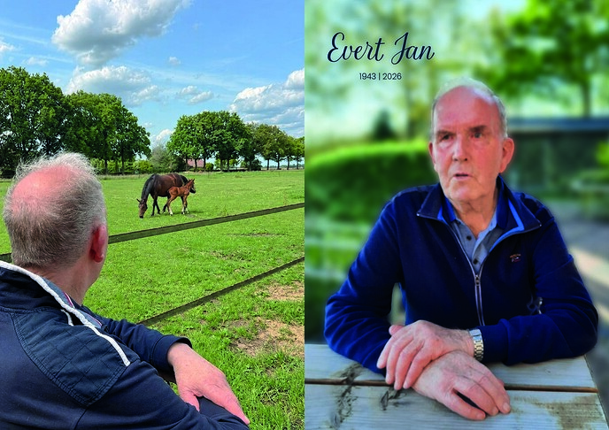 Overlijden van de heer Evert Jan Kleinlugtebeld