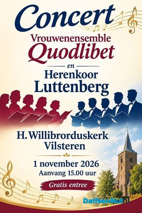 Gezamenlijk concert 1 nov. in Vilsteren