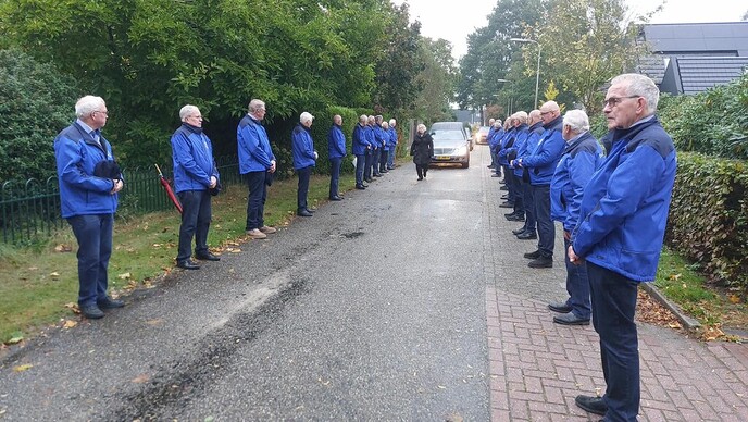 Uitvaart Flip Jonkman (oud dirigent van de Stuwzangers)