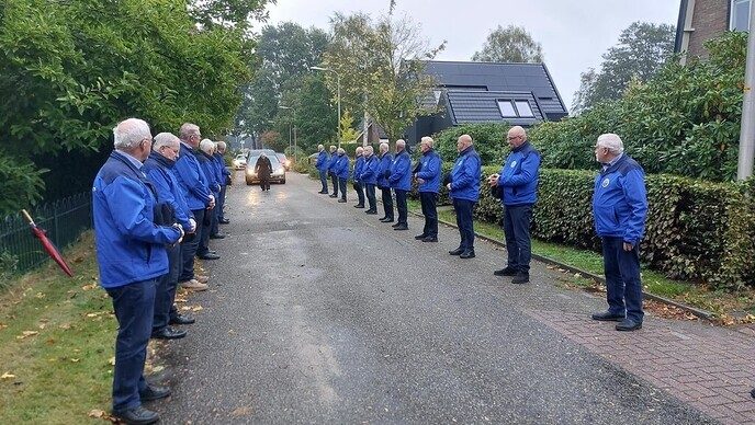 Uitvaart Flip Jonkman (oud dirigent van de Stuwzangers) - Foto: Ingezonden foto